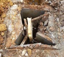 Et voilà apres avoir payé cher Veolia voila ce que ca donne en milieu de voie tout a explosé on a du tout refaire mais au moins nous c est bien fait