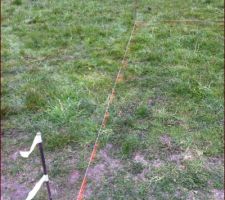 D&eacute;but de l'implantation de la zone d'acc&egrave;s au chantier