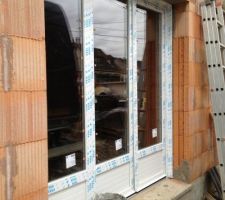 Porte fenetre 3 vantaux chambre d'amis