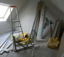 Placo dans chambre 4 terminé