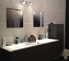 Salle de bains parentale
Miroirs provisoires en attendant le grand miroir