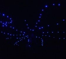 Plafonds tendus avec fibre optique