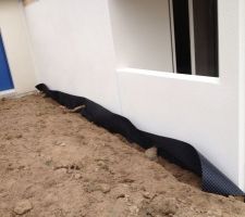 Mise en place d'une protection sur notre mur mitoyen côté voisin