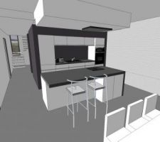 Dessinage de cuisine dans Sketchup