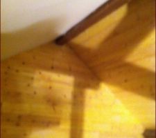 Habillage en planche mezzanine