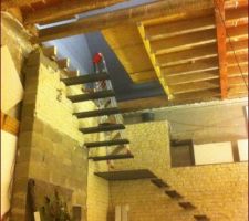Habillage et finition de l escalier