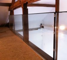 Plaque de verre mezzanine