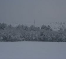 La neige vue de la "future" terrasse