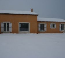 Notre maison sous la neige