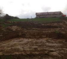 Terrassement d&eacute;but avril