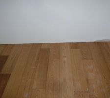Pose du parquet : dans le dressing