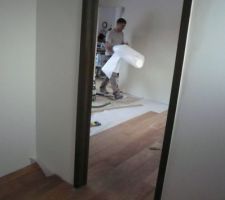 Parquet : du dressing vers la chambre