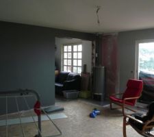 Autres peintures du salon : variation autour du gris