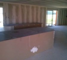 Photo prise depuis l'entr&eacute;e de la maison