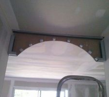 L'arrondi en cours de fabric