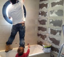 Joint de la salle de bain des enfants