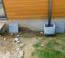 Goutti&egrave;re coup&eacute;e &agrave; hauteur