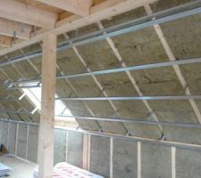 1ère couche entre chevrons terminée