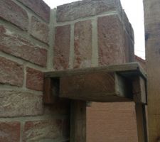 Réalisation d'un corbeau en façade arrière