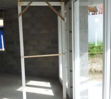 Structure porte coulissante bureau