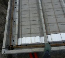 Le ferraillage est correct, pas finalisé sur cette photo.