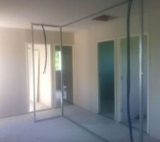 La pose du placo en cours