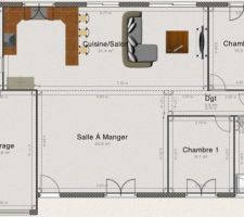 Les plans de la maison quasi définitif