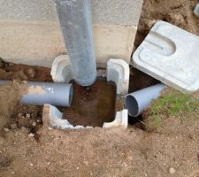 Tabouret eau pluviale avant droit