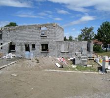 Vue de face de la maison