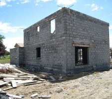 Vue sur le côté nord de la maison