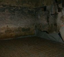 Pose d'un polyane pour la dalle