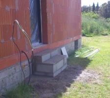 L'accès extérieur au cellier de la maison.