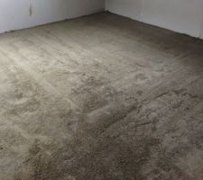 Chape de ravoirage au rdc