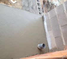 Dalle de l'entr&eacute;e faite par mon ch&eacute;ri