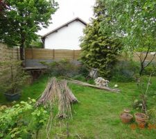 La future terrasse orient&eacute;e au Sud.