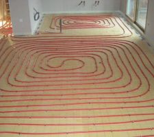 Pose du plancher chauffant rdc