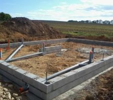 Début du chantier fondation et évacuation