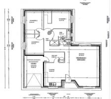 Plan Permis : agrandissement de la surface (de 92 à 97m²)