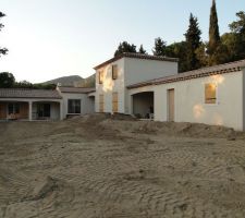 Fin du terrassement, on remonte d'1.50 m