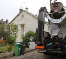 Le béton a fini de couler... repli du camion