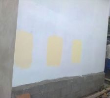 Choix de la couleur extérieure:nous avons choisit finalement celle du milieu!