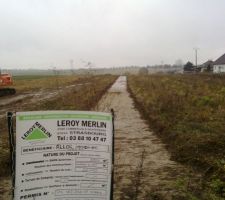 Viabilisation du lotissement.