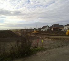 Viabilisation du lotissement.