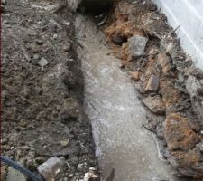 Intervention du terrassier pour les raccordements EU/EP