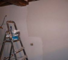 D&eacute;but de la 1ere couche de peinture