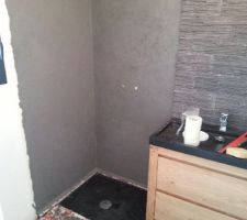 Béton ciré dans la douche