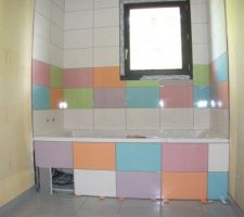 Habillage baignoire terminé
