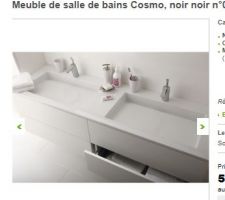 Meuble   armoire - salle de bain parentale
vasque avec bonde invisible