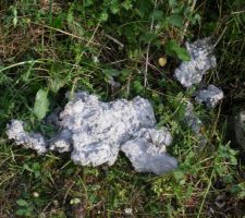 D&eacute;chets dus lors de la mise en oeuvre du cr&eacute;pis