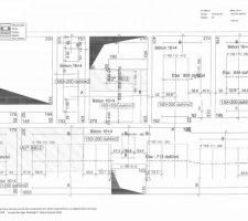 Plan de la dalle de l'étage